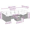 Sofos komplektas 8 vnt. 7-Vietų skaičius Juoda ir turkio