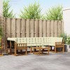 Lauko sofos komplektas su pagalve 8 pcs Natūralus ir grietinėlė