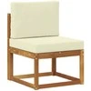 Lauko sofos komplektas 8 vnt. Natūralus ir grietinėlė