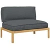 Sofa Sofos komplektas su pagalve Antracitas 120 x 92 x 69 cm
