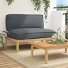 Sofa Sofos komplektas su pagalve Antracitas 120 x 92 x 69 cm