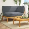 Sofa Sofos komplektas su pagalve Antracitas 133 x 92 x 69 cm