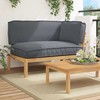 Sofa Sofos komplektas su pagalve Antracitas 133 x 92 x 69 cm