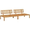 Sofa Sofos komplektas 2 pcs Antracitas Kietos akacijos mediena