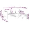 Sofa Sofos komplektas Debesų pilka 173 x 131 x 67 cm Poliesteris