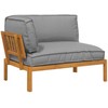 Sofa Sofos komplektas Pilka 133 x 92 x 69 cm Kietos akacijos mediena