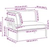 Sofa Sofos komplektas Pilka 133 x 92 x 69 cm Kietos akacijos mediena