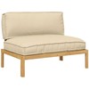 Sofa Sofos komplektas su pagalve Paprastas Smėlio 120 x 92 x 69 cm