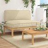 Sofa Sofos komplektas su pagalve Paprastas Smėlio 120 x 92 x 69 cm