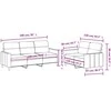Sofa Sofos komplektas su pagalvėlėmis, 2 dalių, vyno, audinys