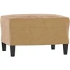 Sofa Sofos komplektas su pagalvėlėmis, 3 dalių, rudas, aksomas