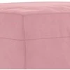 Sofa Sofos komplektas su pagalvėlėmis, 3 dalių, rožinis, aksomas