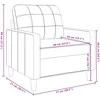 Sofa Sofos komplektas su pagalvėlėmis, 4 dalių, kreminis, aksomas