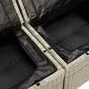 Sofa Sofos komplektas su pagalvėlėmis, 6 dalių, pilkas, poliratanas