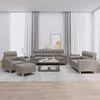 Sofa Sofos komplektas su pagalvėmis, 4 dalių, taupe, audinys