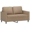 Sofa Sofos komplektas su pagalvėmis, 4 dalių, kapučino, dirbtinė oda