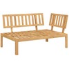 Lauko baldų komplektas Sofos komplektas Taupe 133 x 92 x 69 cm Kietos akacijos mediena