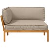 Lauko baldų komplektas Sofos komplektas Taupe 133 x 92 x 69 cm Kietos akacijos mediena