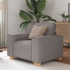 Sofa Sofos krėslas, pilkai rudas, 100x78x84 cm, audinys