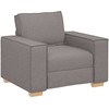 Sofa Sofos krėslas, pilkai rudas, 100x78x84 cm, audinys