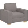Sofa Sofos krėslas, pilkai rudas, 100x78x84 cm, audinys