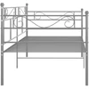 Sofos-lovos rėmas, pilkos spalvos, 90x200cm, metalas