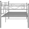 Sofos-lovos rėmas, pilkos spalvos, 90x200cm, metalas