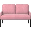 Sofa Sofos su pagalve 110cm Rožinė fanera