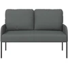 Sofa Sofos su pagalve 110cm Tamsiai pilka fanera