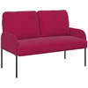 Sofa Sofos su pagalve 110cm Vyno raudona fanera
