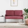 Sofa Sofos su pagalve 110cm Vyno raudona fanera