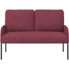 Sofa Sofos su pagalve 110cm Vyno raudona fanera