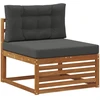 Sofų komplektai 11 vnt. Kietos akacijos mediena