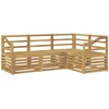 Lauko baldų komplektas Sofų komplektai 4 pcs Balta 185,5 x 126,5 x 73 cm