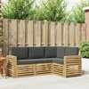Sofų komplektai 4 pcs Balta ir antracito 191 x 132,5 x 73 cm