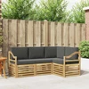 Sofų komplektai 4 pcs Balta ir antracito 185,5 x 126,5 x 73 cm