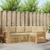 Sofų komplektai 4 pcs Balta ir kreminė 191 x 132,5 x 73 cm