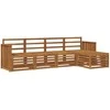 Lauko sofos komplektas 5 pcs Natūrali