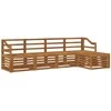 Lauko sofos komplektas 5 pcs Natūrali