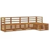 Lauko sofos komplektas 5 pcs Natūrali
