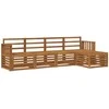Lauko sofos komplektas 5 pcs Natūrali