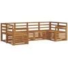 Sekcijos sofų komplektas 6 pcs Natūrali