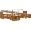 Lauko baldų komplektas Lauko sofos komplektas 6 pcs Natūrali