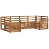 Sekcijos sofų komplektas 6 pcs Natūrali