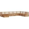 Lauko baldų komplektas Lauko sofos komplektas 8 pcs Natūrali