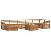 Lauko baldų komplektas Lauko sofos komplektas 8 pcs Natūrali