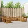 Sekcijos sofų komplektas 9 pcs Natūrali