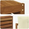 Lauko baldų komplektas Lauko sofos komplektas 10 pcs Natūralus ir grietinėlė