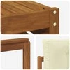Lauko baldų komplektas Lauko sofos komplektas 10 pcs Natūralus ir grietinėlė