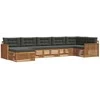 Sofa Lauko sofos komplektas su pagalve 7 pcs Natūralus ir antracitas